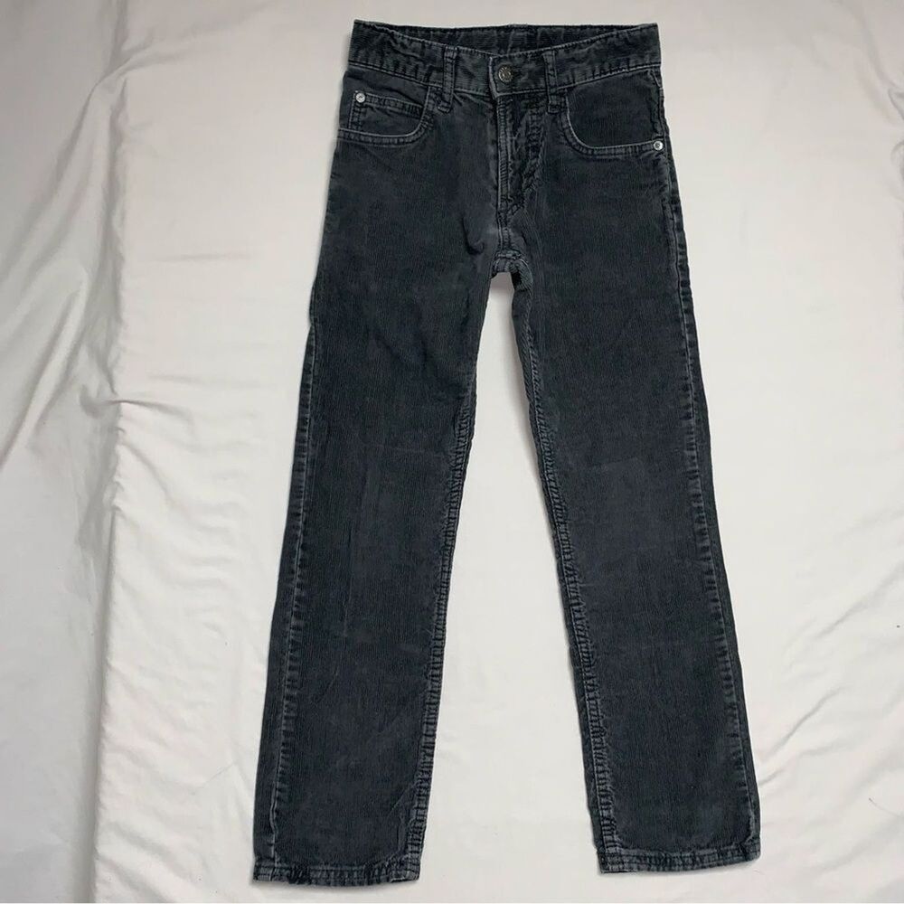 GAP Corduroy Gray Pants Boy’s 8 Jeans Preppy Comfortable School Play Pictures